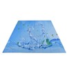 Shower Curtain Waterproof Polyester Blackout Curtain with Hook for Bathroom