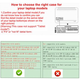 Alapmk Protective Case for Dell Latitude 5350/5340/5330/5320/5310 & Latitude 2-in-1 5350/5340/5330 - EliteBook 630 G10/G9/x360 830 G8/G7 13.3" Laptop, Black