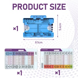 Ecg 7 Step Ruler Ecg/Ekg Interpretation Tool Ecg Pocket Card Interpretation Transparent EKG Calipers Measuring Tool Ecg Ruler Pocketcard Easy to Carry ECG Ruler Follow a 7 Step Plan Tool