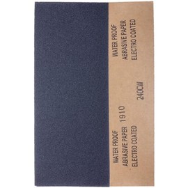 YoiYee 240 Grit Wet & Dry Sandpaper Sheets, 23 x 9.5cm, Very Fine Abrasive Sand Paper Roll for Wood, Metal, Plastic, Glass, Stone and Wall Sanding, 10 Pack