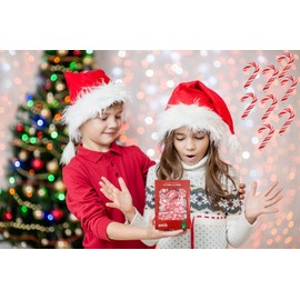 Fruidles Christmas Mini Candy Canes (100 Pack) Peppermint Flavor, Individually Wrapped, 2" Inch, Net WT 4.42oz (125g) (100-Pack)