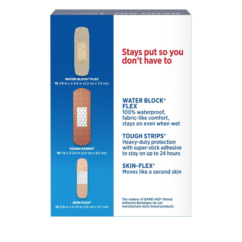 Band-AID® Brand Adhesive Bandages Variety Pack, Assorted Sizes, 30 ct