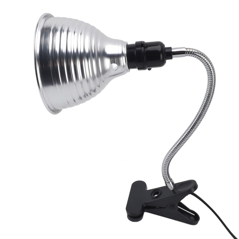 Reptile Heat Lamp Fixture Adjustable Rotate Clamp for Pet Heating