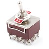 uxcell AC 15A/250V 10A/380V 12 Screw Terminals On/On 4PDT Toggle