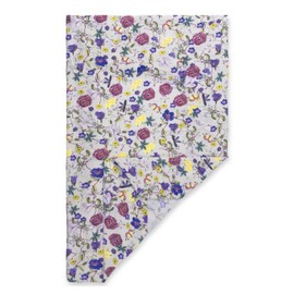 hauck Baby Fitted Sheet 60 x 120 cm for Travel Cot Mattresses, Baby Mattress Cover Cotton Muslin, Machine Washable at 60 °C, Baby Bed Sheet with Elastic Band (Beige Floral)