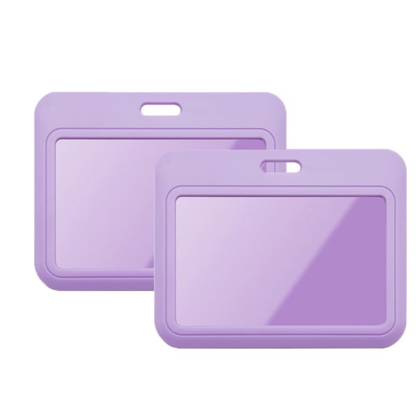 Larpur Sliding Badge Holders, Horizontal Card Cases for Office Work
