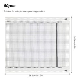 Pssopp 50Pcs Knitting Machine Punch Card 40 Stitch Blank Punch Card for Knitting Machine KH860 KH868 KH260 KH881 KH891 KH892 KH893 KH894