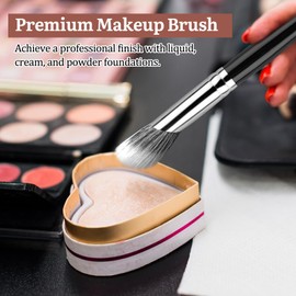 MUIIGOOD Angled Blush Brush, Face Makeup Brush For A Sculpted Look, Great For Cream, Liquid Or Powder Blush