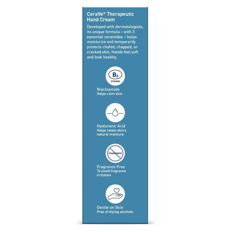 CeraVe Therapeutic Hand Cream 3 oz (Pack of 4)