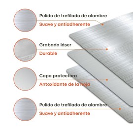 U Chef Cortador de Masa de Acero Inoxidable, Raspador de Masa y Alimentos de 6 Pulgadas, Cuchillo Separador de Pan de Pastelería con Pulido con Escala de Medición, Accesorios de Repostería