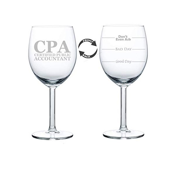 Wine Glass Goblet Two Sided Good Day Bad Day Don't