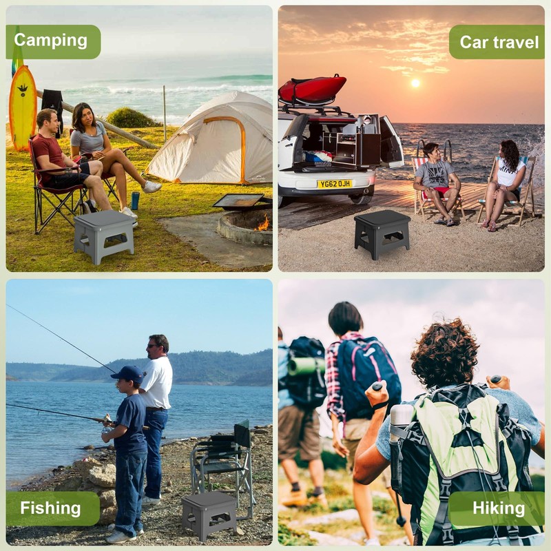 Wanheart Portable Toilet for Adults, Folding Camping Toilet with Lid