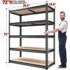 Raybee Furniture 72" H Garage Shelving,Heavy Duty 2000 LBS Storage