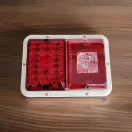 Bargman 2 Bargman 47-84-001 LED/Reg BU Recessed  Mount Double Trailer Light RV Taillight