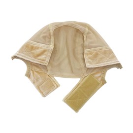 Milageto Wig Cap Adjustable Women Multifunction Hair Net Cover for Travel Birthday Party, Beige