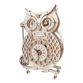 generic A Bonito Reloj De Rompecabezas 3d Con Forma De Búho, Retro