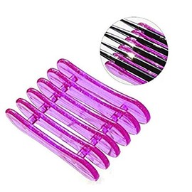 LASSUM 2 Pcs Nail Art Craft UV Gel Brush Polish Pen Rest Plastic Holders Stands for Holding 5 Separate Brushes