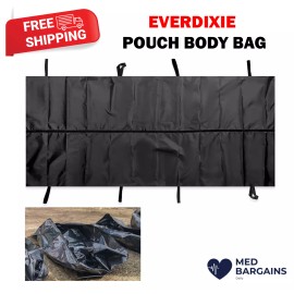 EVERDIXIE Ever Dixie Disposable Disaster Pouch Body Bag Stretcher Combo 8 Handles - Black