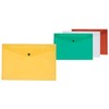 Envelope Wallet Q-CONNECT Press Stud PP A4 172 Micron Transparent