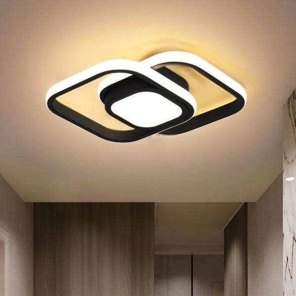 JDONG JDONG LED ceiling light 24W black ceiling lamp 4000K