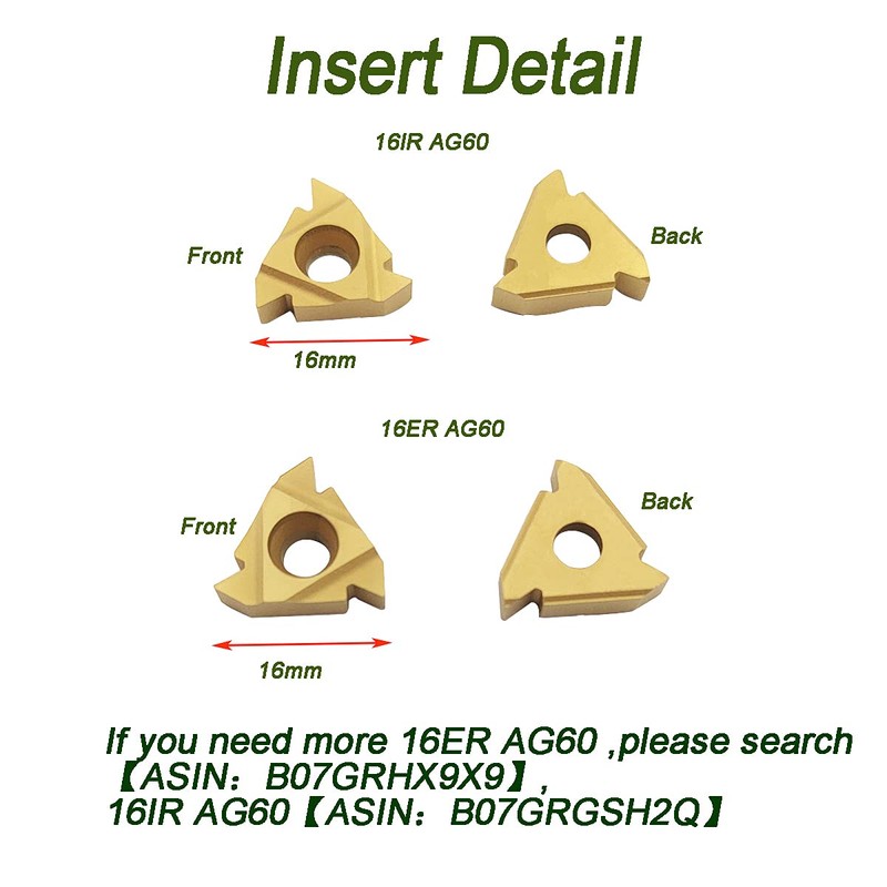 Drill Bar SNR0013M16+SER1616H16 Lathe Female Thread Inserts Lathe Tool Holder