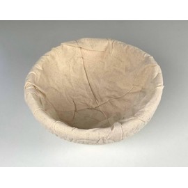 Tredoni Rattan 20cm Round Dough Rising Basket/Bowl +Cotton Cover, 0.5Kg Flour- Bread Proofing (20 cm // 0.5 kg)