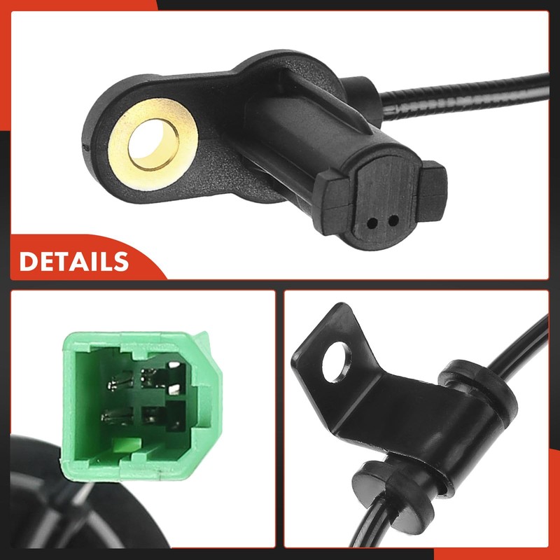 A-Premium Sensor de velocidad de rueda ABS compatible con modelos