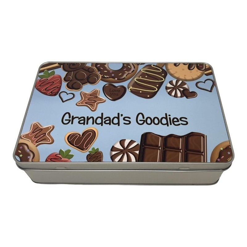 Lunar Shadow Grandad's Goodies Blue Storage Gift Tin | Grandad