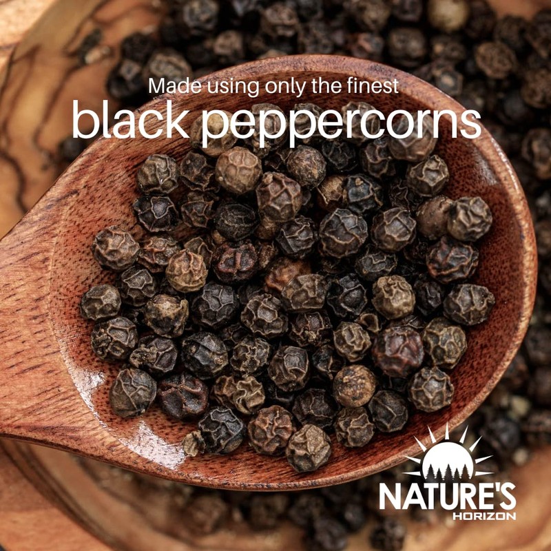 Whole Black Peppercorns PREMIUM (250g) | Delicious Flavour | Pure