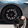 2 Set Trailer Axle Nut Kit Castle Nut Kit for