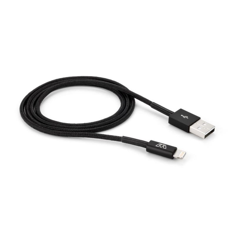 MOS Spring Lightning Cable Aluminum Heads, Spring Relief, Cotton Jacket,
