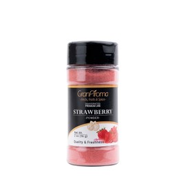 GranAroma Strawberry Fruit Powder, Juicy, Zesty, Perfect for Smoothies, Baking, Desserts, and Beverages (2 Ounce)