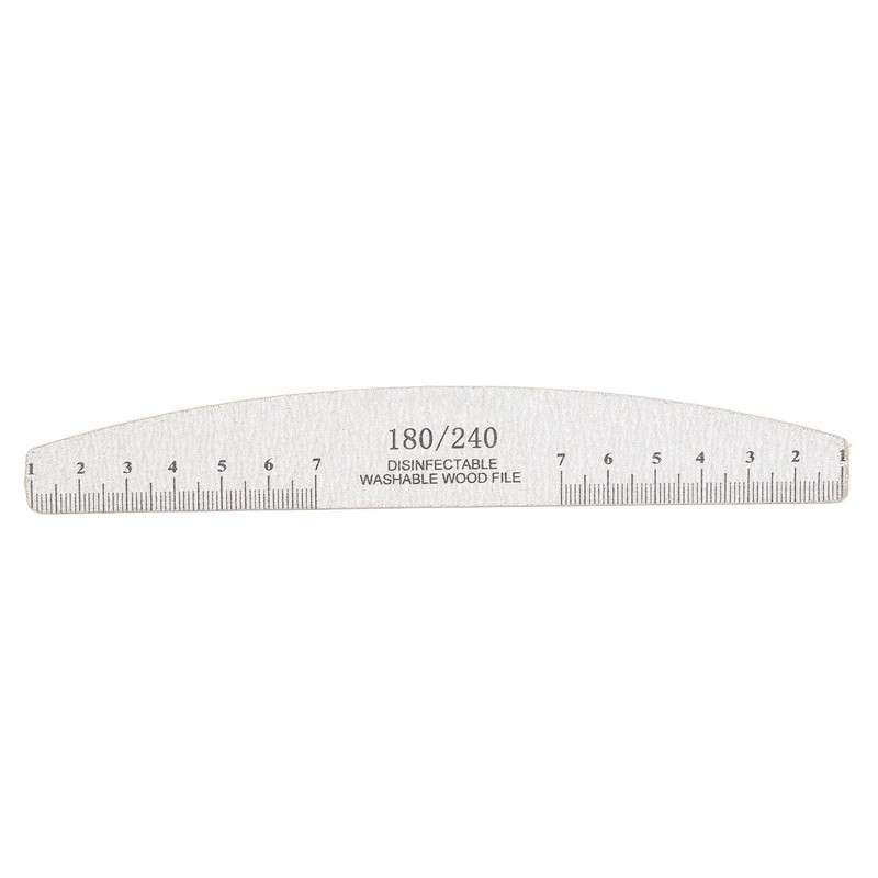 50Pcs Nail Files 180 240 Grit Multifunctional Washable Nail Art