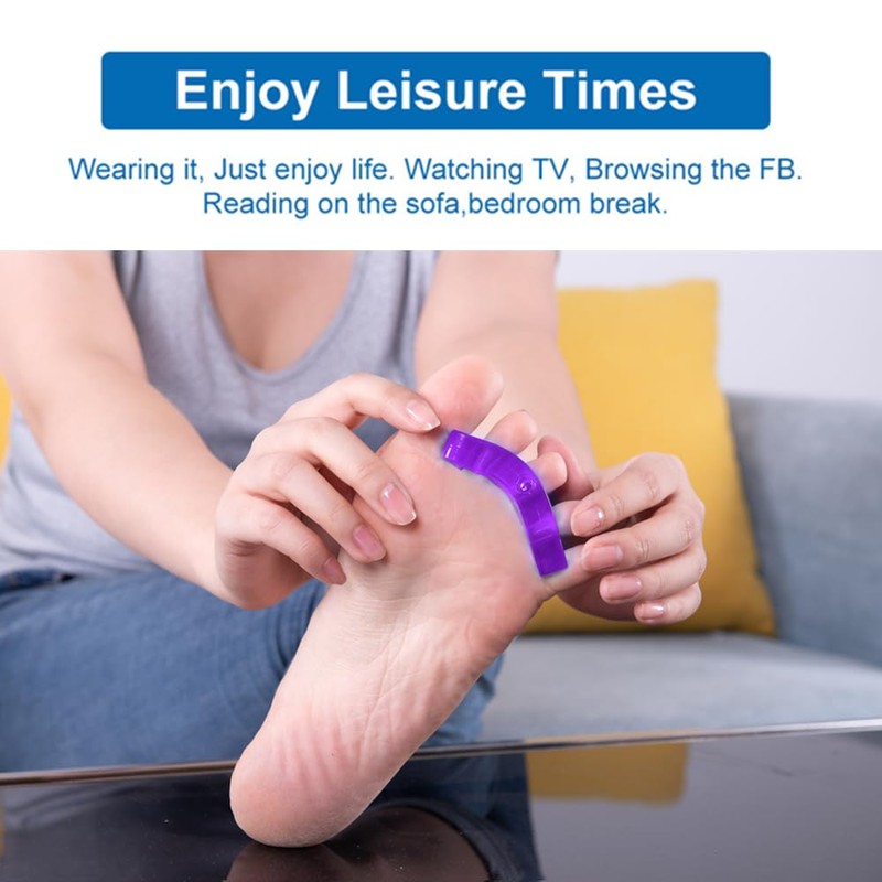 ZaxSota Toe Separators for Bunion Pedicure, Gel Material Toenail Dividers,