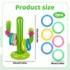 Cactus Toy, Inflatable Toys for Hawaiian Party Decorations, Ring Toss