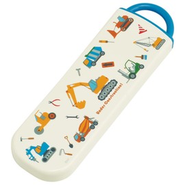 Skater CCA1AG-A Chopsticks and Spoon Set, Antibacterial, Working Car, Made in Japan