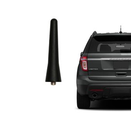 Antena corta compatible con Ford Maverick EcoSport Ranger Explorer Fiesta Focus Fusion Escape Select Models | Negro 2.5 pulgadas | Mini antena de radio de reemplazo directo | Antena de techo para