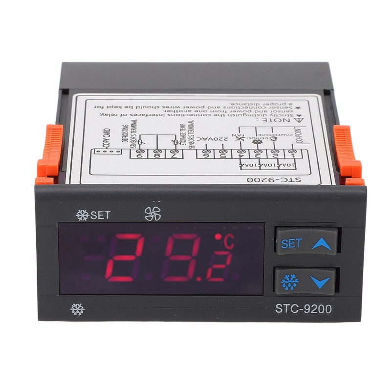 Digital Temperature Controller Dual Sensor LED Screen Thermostat for Cold