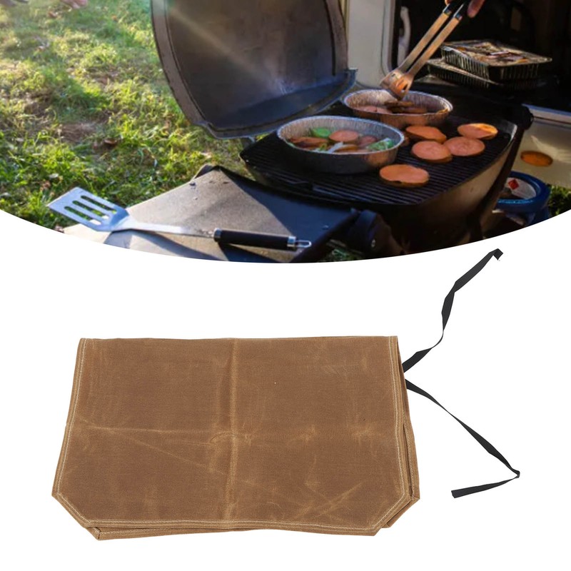 Camping Utensil Bag Canvas Cookware Knife Storage Bag Portable Tools