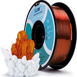 ZIRO PLA Filament 1.75mm, 3D Printing Filaments Translucent Series, High Light Transmittance Colorful 3D Printer Material, Fit Most FDM 3D Printers,1.75mm 1KG Spool, Translucent Caramel