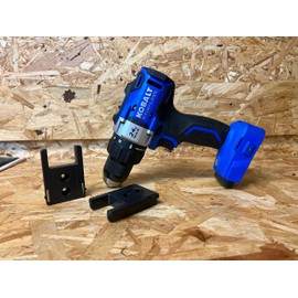 StealthMounts Tool Holder Compatible with Kobalt 24V (4 Pack) - Black | StealthMounts Locking Tool Mounts | Made in The UK