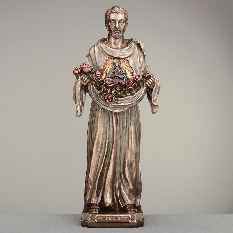 Veronese Design 8 1/8 Inch Saint Juan Diego Cuauhtlatoatzin Cold