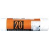 20 White Tie Handle Swing Bin Liners - 50L