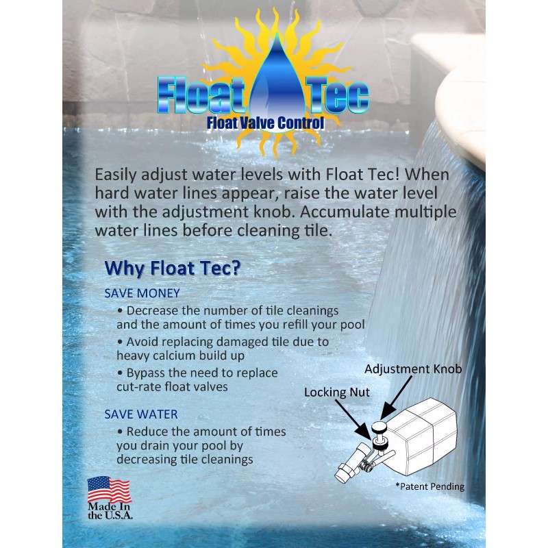 Float-Tec, Control Devices MP autofill swimming Pool Float valve water