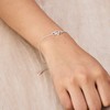 Philip Jones Silver Plated Infinity Heart Bracelet Created with Zircondia®