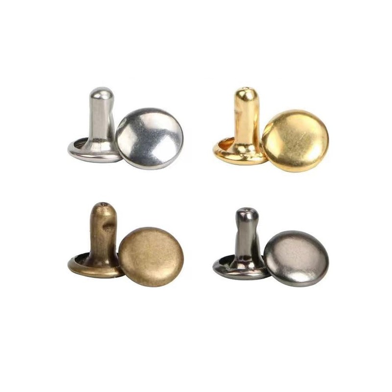 2 Sided Caulking Head 8mm Foot 8mm 50 Pairs Leather
