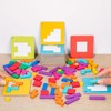 Geometric Jigsaw Puzzle Toy, 1 Box Educational Tabletop Game, Quick