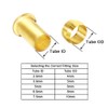 Beduan Brass Compression Fitting, 6mm OD 5mm ID Compression Sleeve