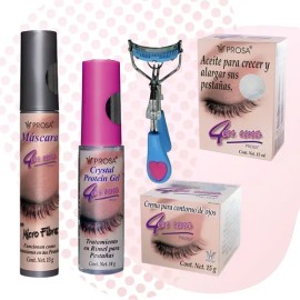Kit Prosa 1 Rímel(plata) 1 Gel1 Crema Contorno1 Aceite                                                                                                