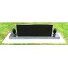 Optimum Memorial Cemetery Flower Vase - Plastic (Black Granite) with